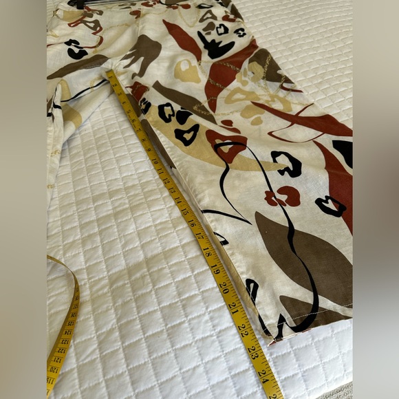 Tahari Linen cropped linen pants, size large - Picture 5 of 12